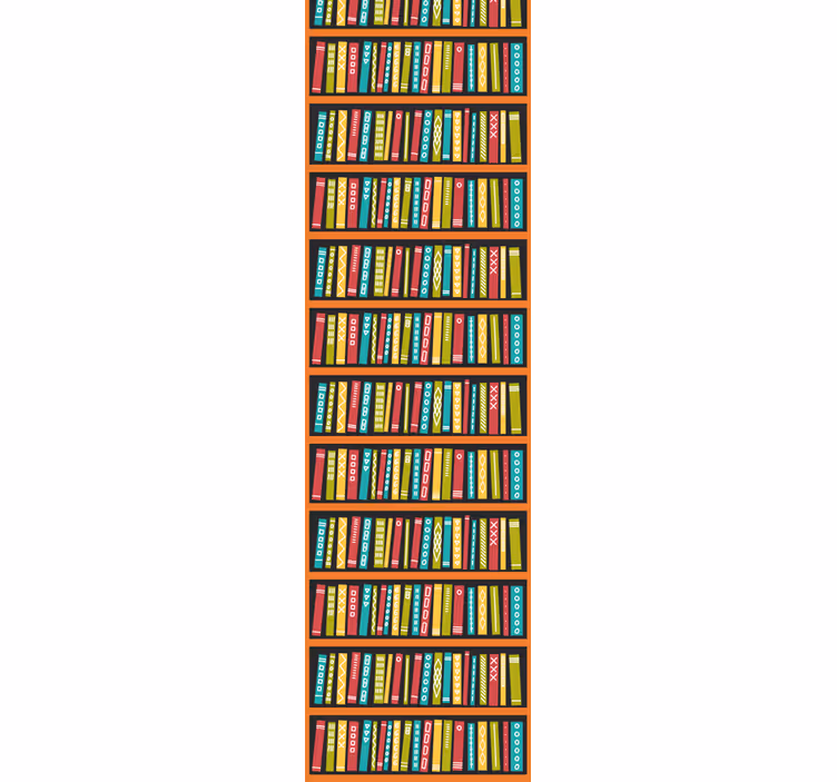 Carta da parati con scritte libreria della biblioteca - TenStickers