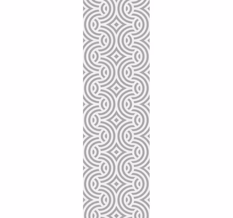 Carta da parati sala da pranzo motivi geometrici a spirale - TenStickers