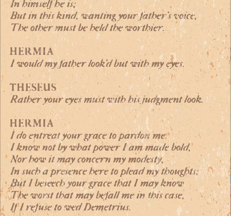 Carta da parati sogno di una notte Shakespeare - TenStickers