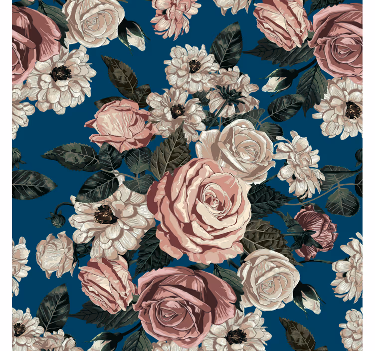Carta da parati floreale floreale elegante - TenStickers