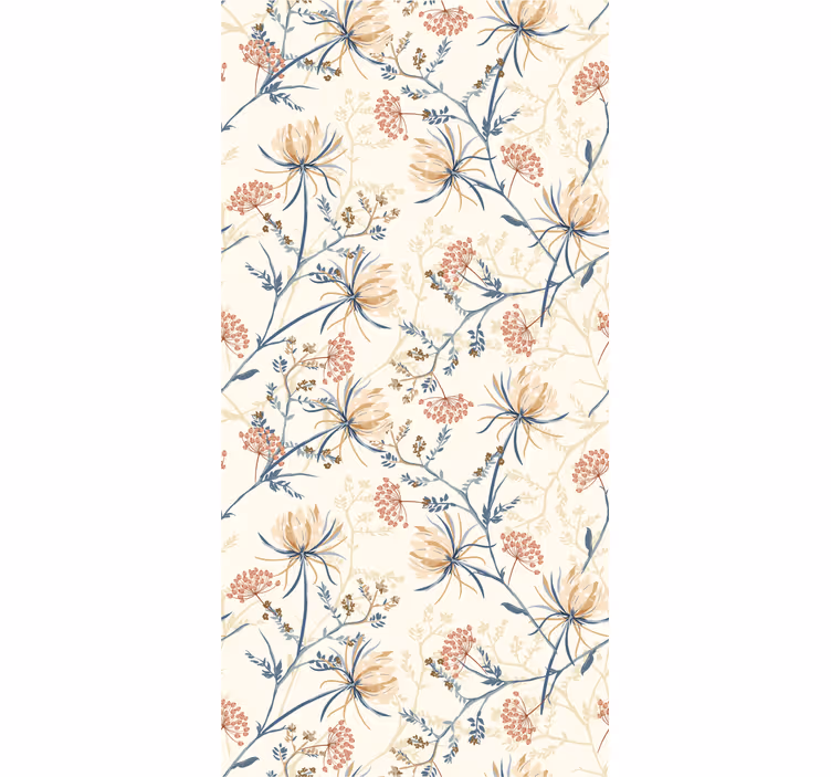 Carta da parati floreale brezza botanica - TenStickers