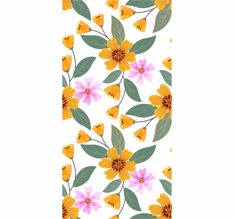 Carta da parati floreale abbondanza floreale - TenStickers