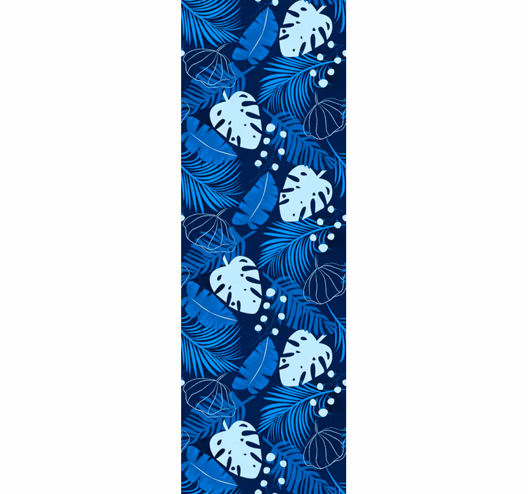 Carta da parati foglie disegno di monstera tropicale - TenStickers