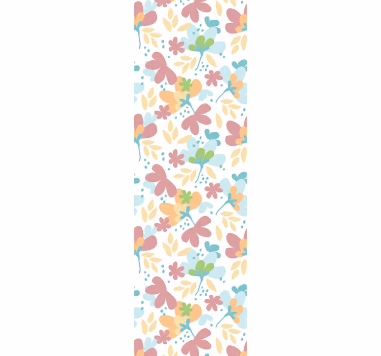 Carta da parati floreale decorazioni con motivi floreali - TenStickers