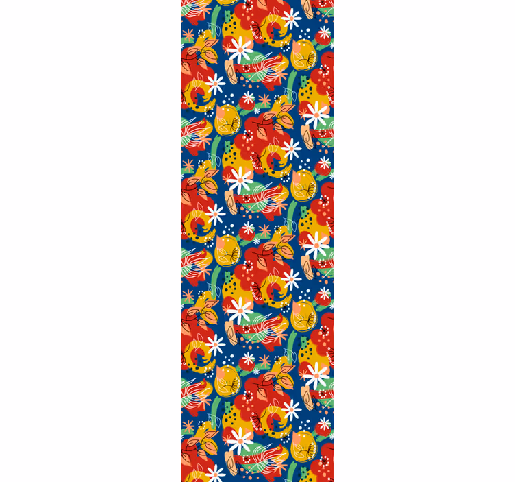Carta da parati astratta spruzzata fruttata - TenStickers