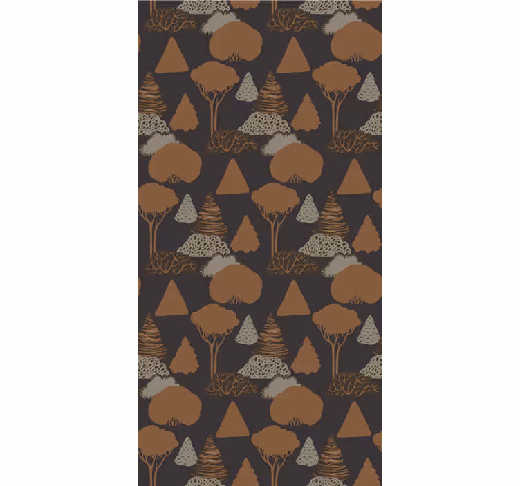 Carta da parati natura sagoma della foresta - TenStickers