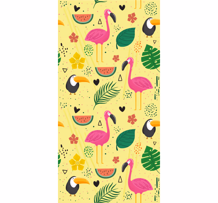 Carta da parati uccelli motivi di uccelli tropicali - TenStickers