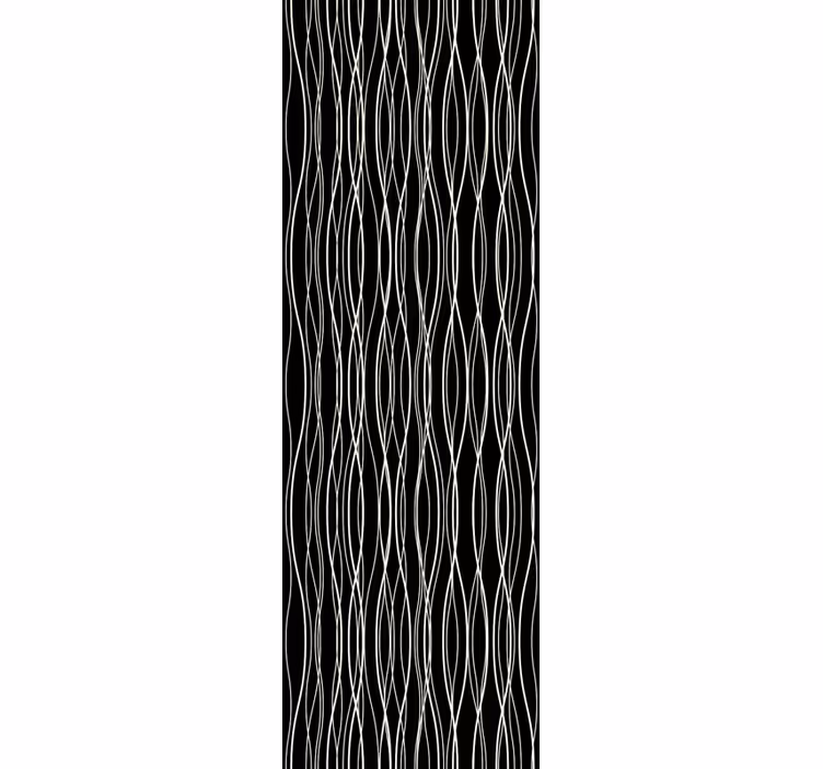 Carta da parati a righe verticali linee curvilinee - TenStickers