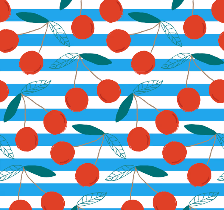 carta da parati cucina modello astratto di frutta - TenStickers