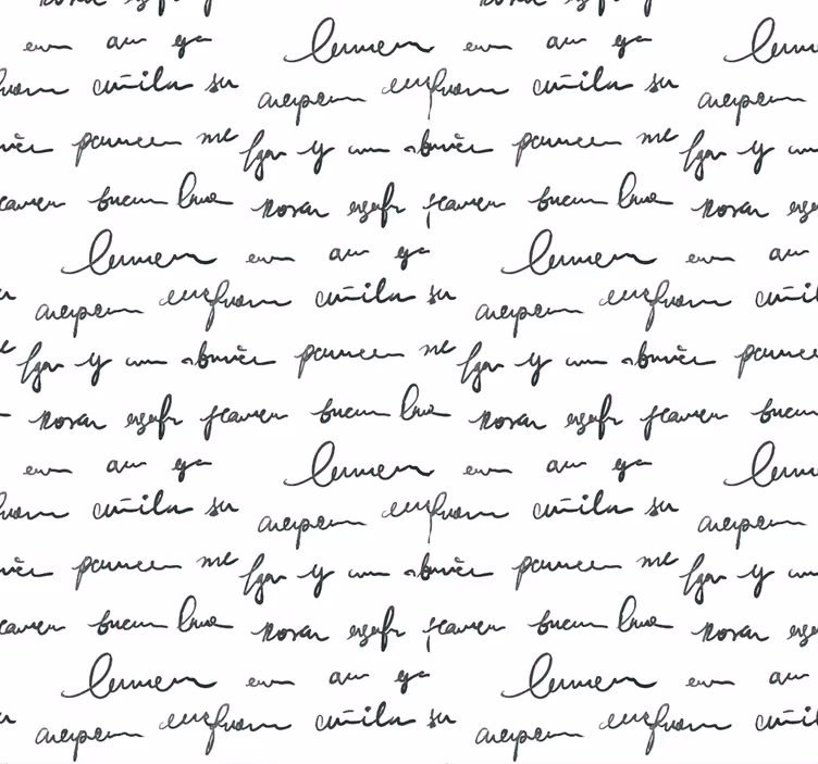 Carta da parati con scritte effetto papiro - TenStickers