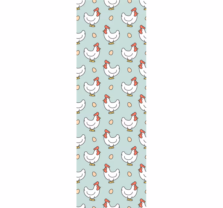 Carta da parati animali modello di gallina - TenStickers