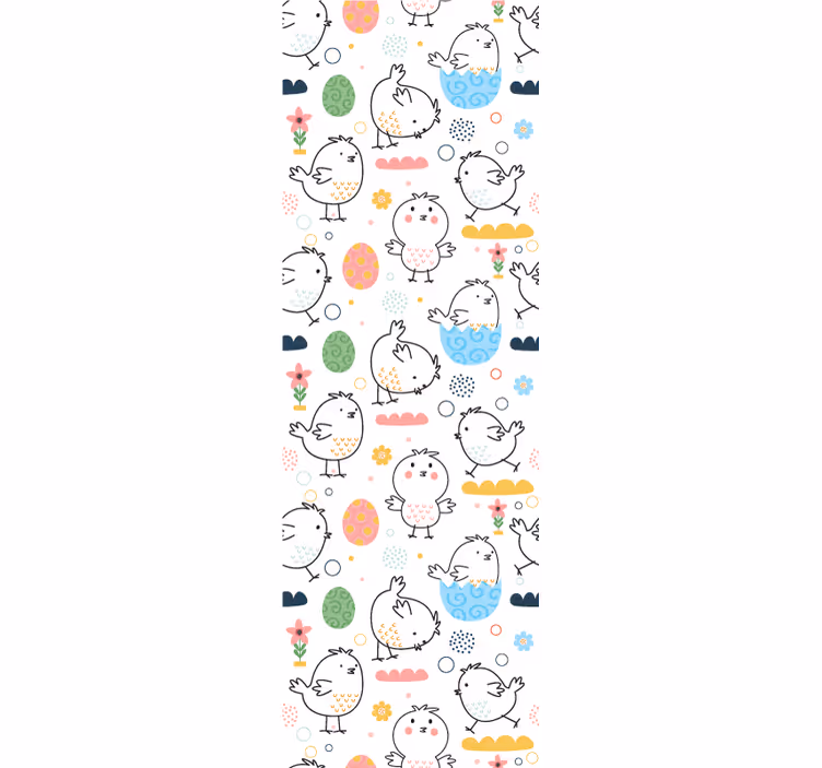 Carta da parati cameretta delizia del modello pulcino - TenStickers