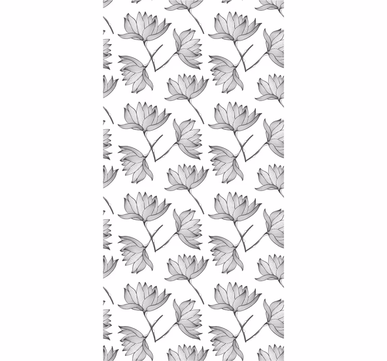 Carta da parati floreale schizzi botanici - TenStickers