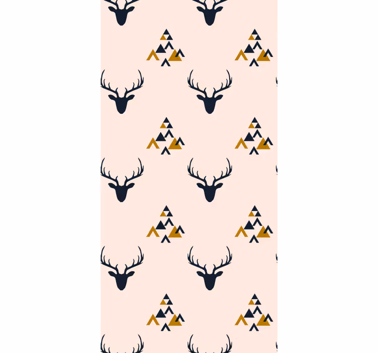 Carta da parati animali modello sagoma di cervo - TenStickers