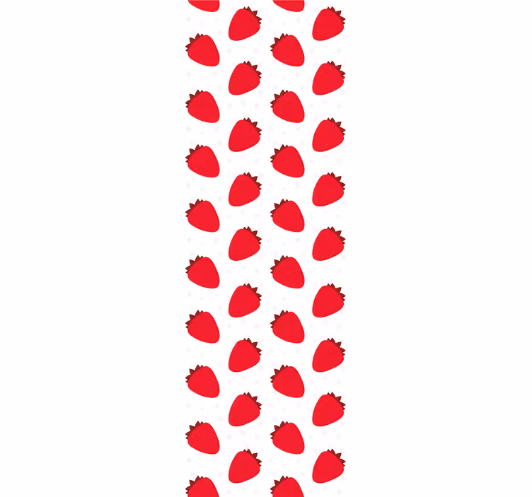carta da parati cucina motivo a bacche rosse - TenStickers