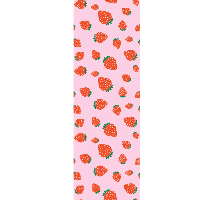 carta da parati cucina motivo dolce fragola - TenStickers