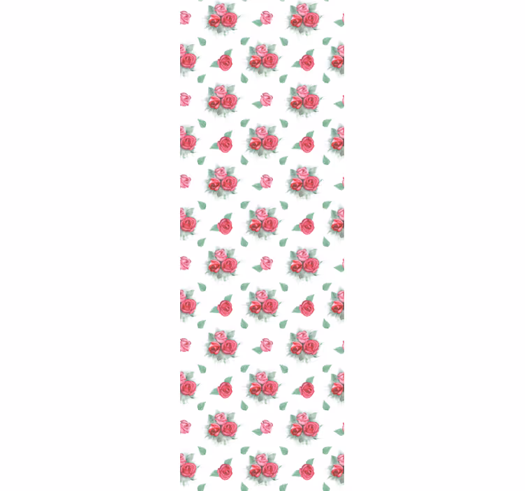 Carta da parati floreale modello di bouquet di rose - TenStickers