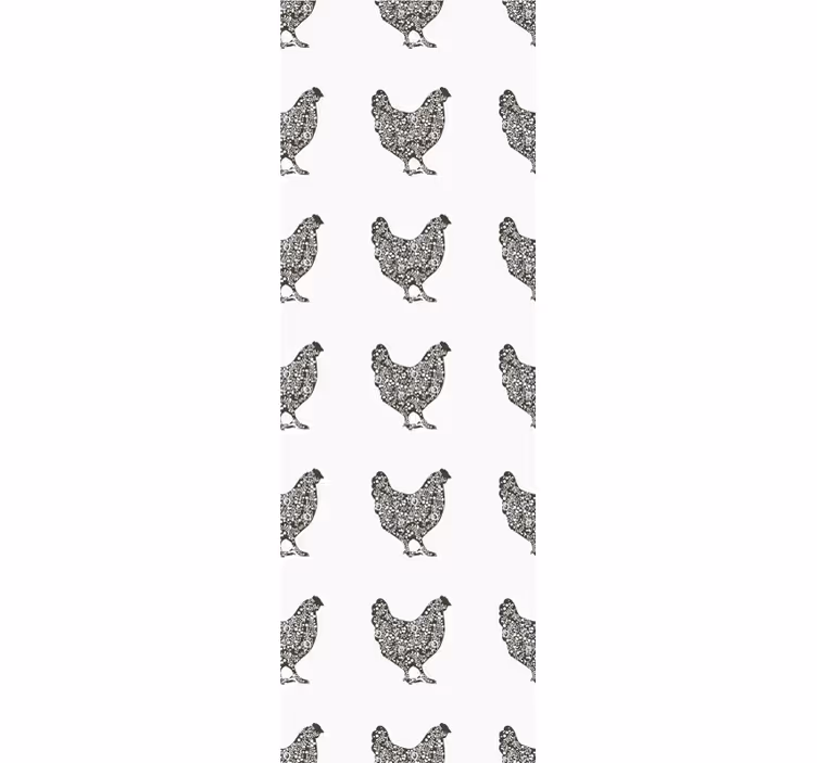 Carta da parati animali modello di pollame - TenStickers