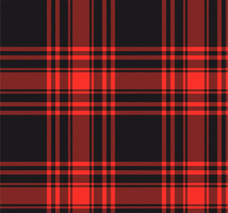 Carta da parati a righe plaid classico - TenStickers