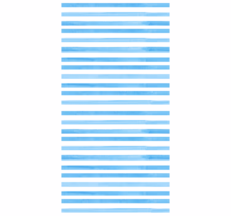 Carta da parati righe orizzontali motivo blu e bianco - TenStickers
