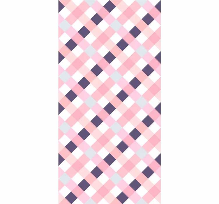 Carta da parati geometrica motivo argyle pastello - TenStickers