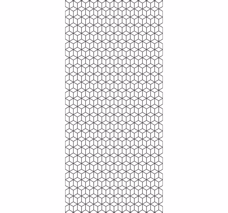 Carta da parati geometrica motivo cubico geometrico - TenStickers