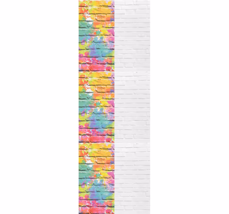 Carta da parati mattoni modelli di mattoni colorati - TenStickers