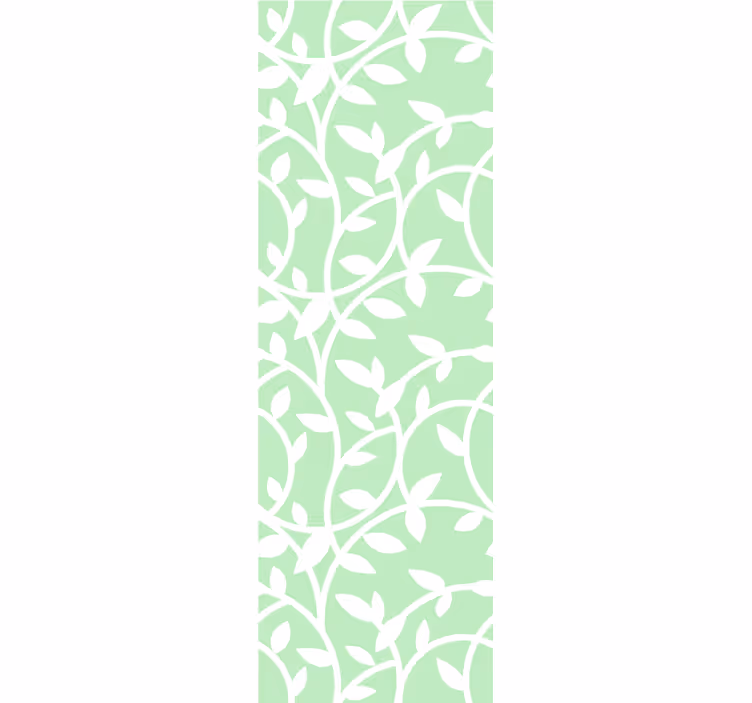 Carta da parati verde eleganza del modello di vite - TenStickers