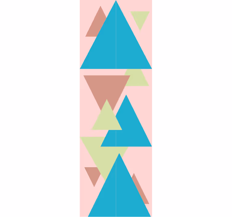 Carta da parati geometrica murale di forme geometriche - TenStickers