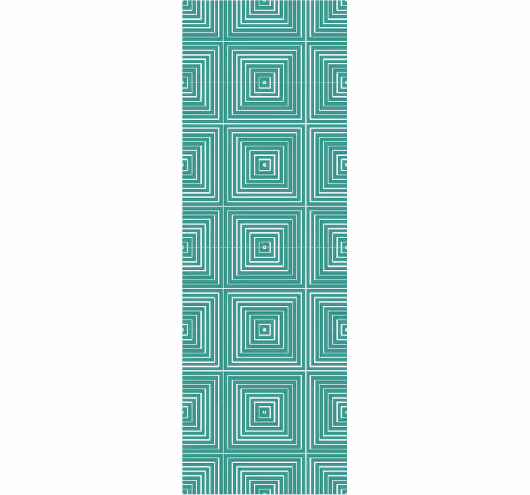 Carta da parati geometrica motivo a spirale quadrata - TenStickers