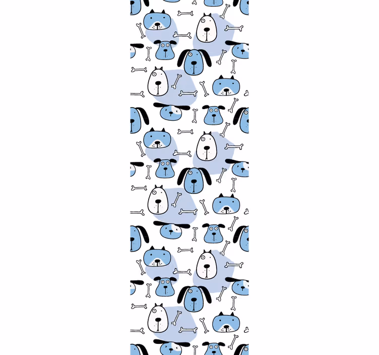 carta da parati cani modello canino giocoso - TenStickers