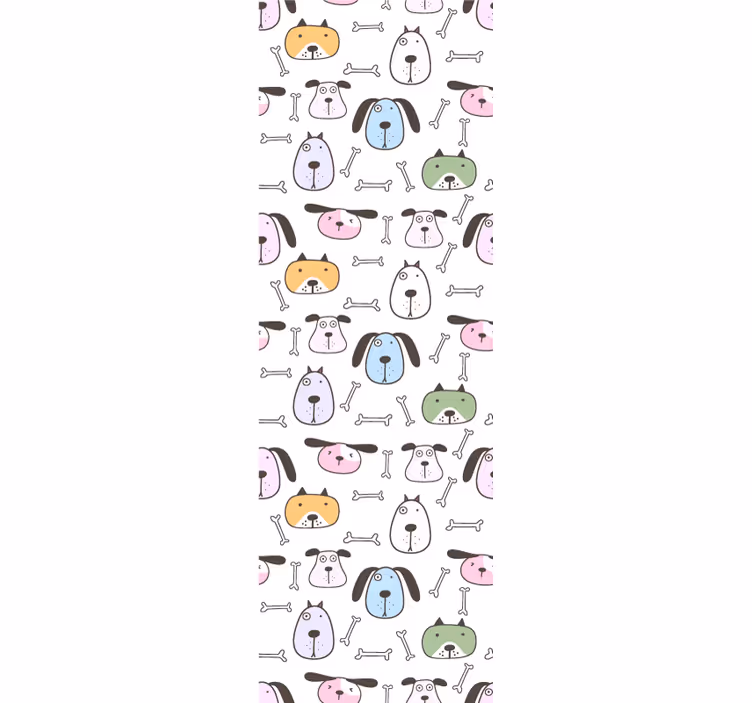 carta da parati cani amici canini dei cartoni animati - TenStickers