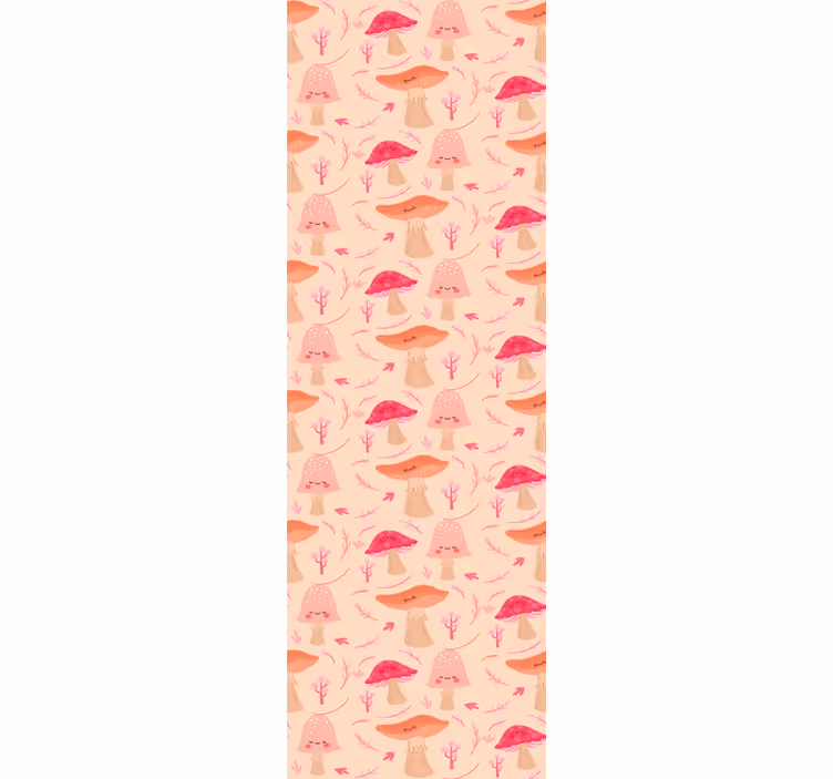 Carta da parati ornamentale funghi stravaganti - TenStickers