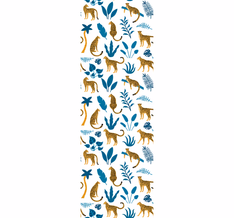 Carta da parati animali flora della fauna della giungla - TenStickers
