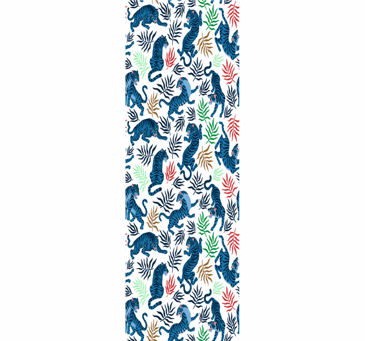 Carta da parati animali motivo tigre tropicale - TenStickers