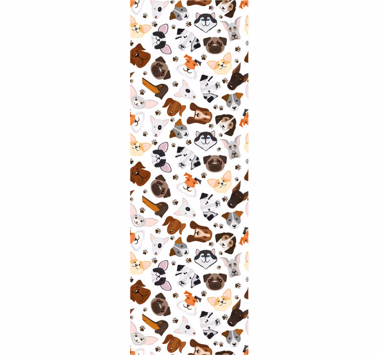 carta da parati cani raccolta canina - TenStickers