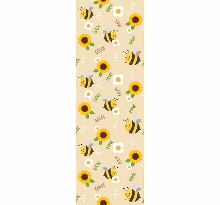 Carta da parati animali girasoli vivaci - TenStickers