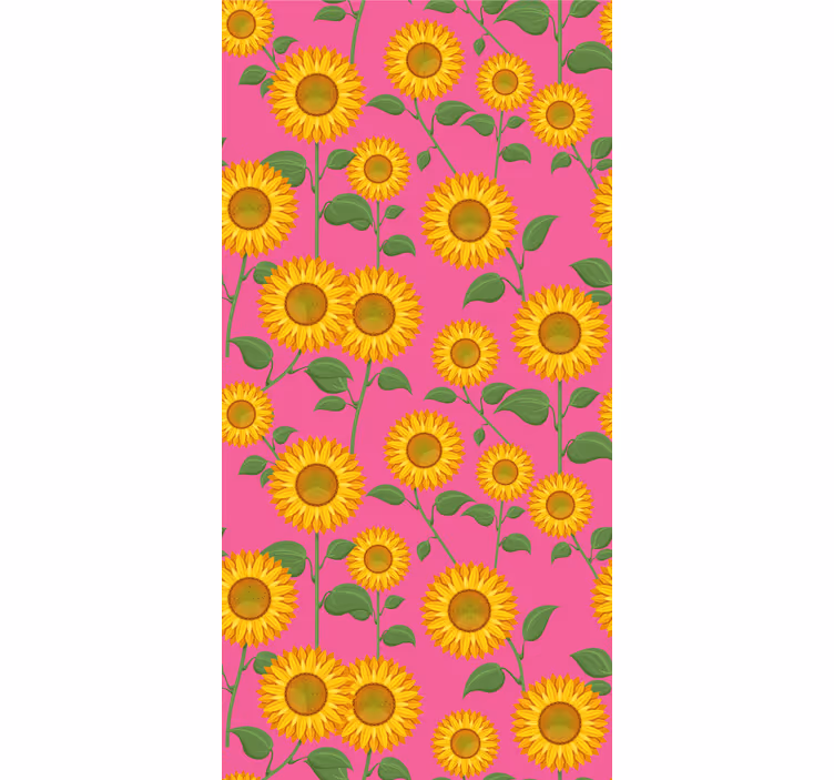 Carta da parati floreale vibrante esposizione di girasoli - TenStickers