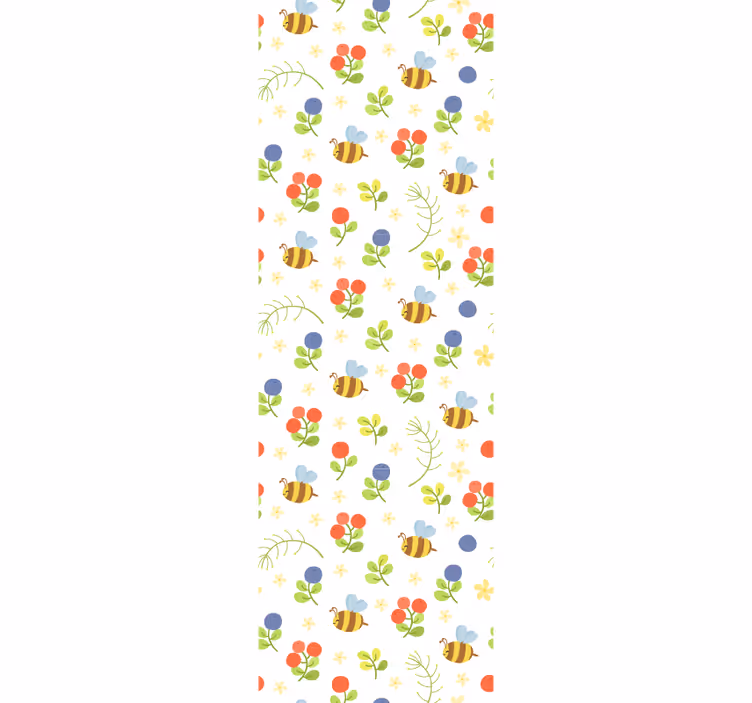 Carta da parati cameretta modello del giardino delle api - TenStickers