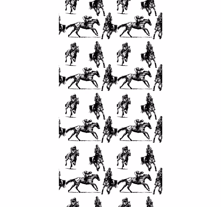 Carta da parati animali motivo equestre - TenStickers