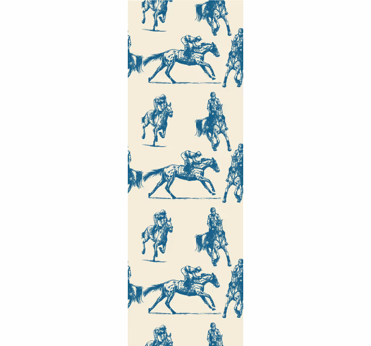 Carta da parati con cavalli schizzi equestri - TenStickers