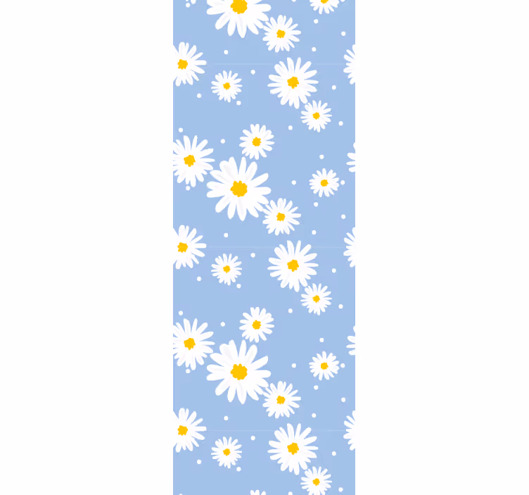 Carta da parati floreale motivo a margherite - TenStickers