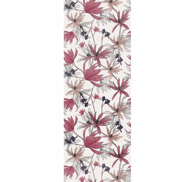 Carta da parati floreale esposizione botanica floreale - TenStickers