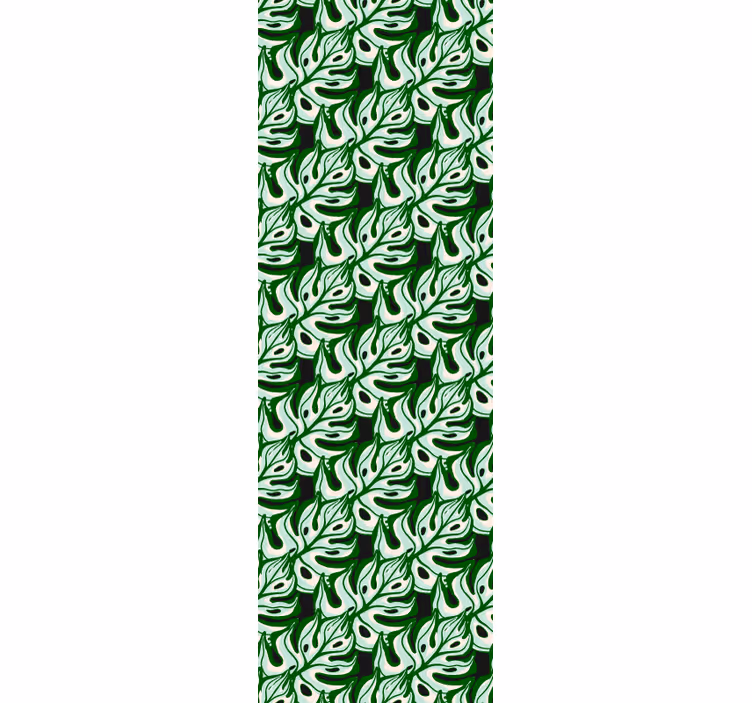 Carta da parati foglie motivo verde foglia - TenStickers