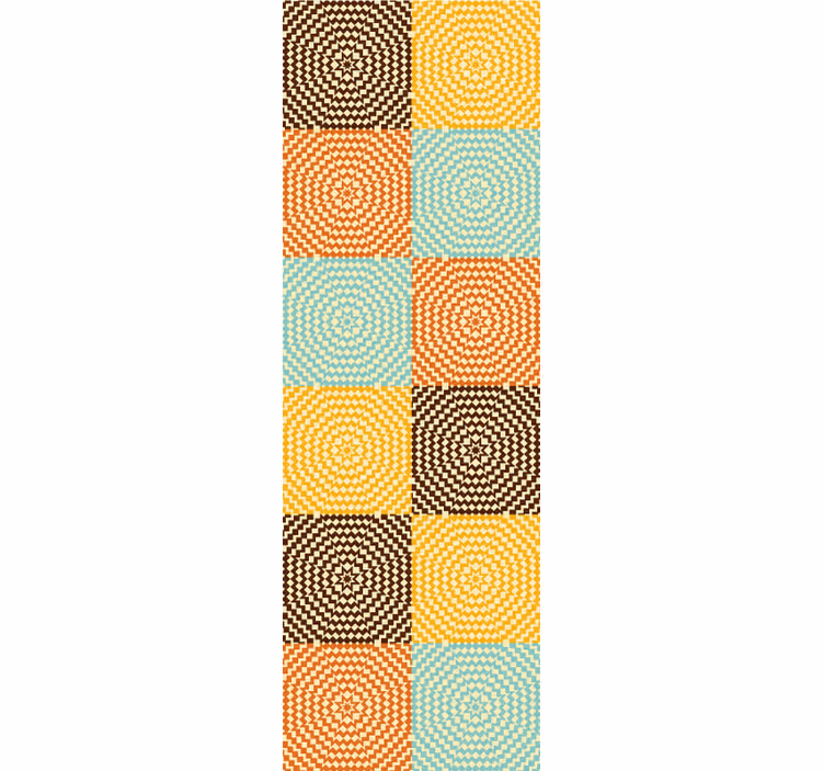 Carta da parati geometrica quadrati a spirale geometrica - TenStickers