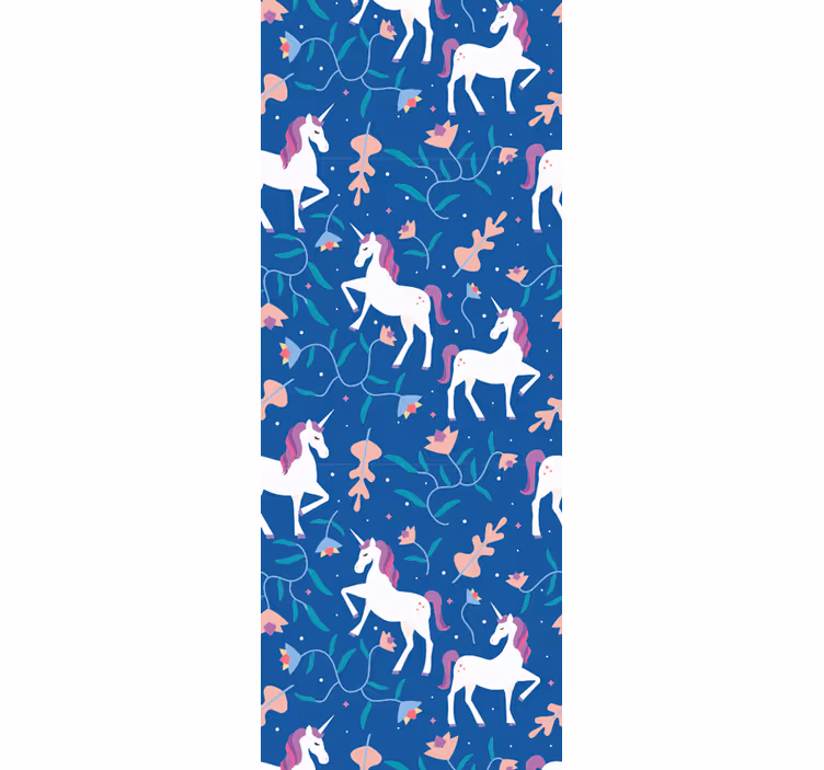 Carta da parati animali modello fantasy unicorno - TenStickers