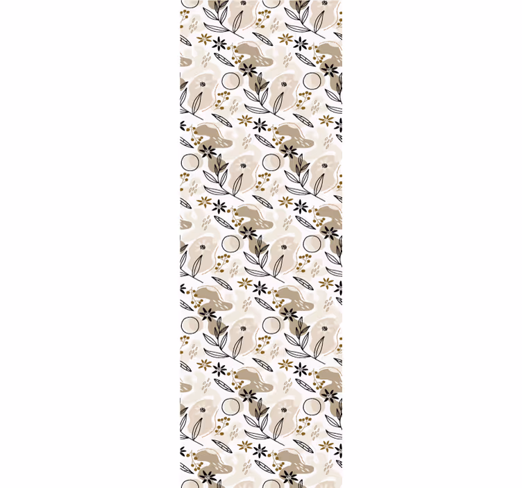 Carta da parati foglie motivo fauna botanica - TenStickers