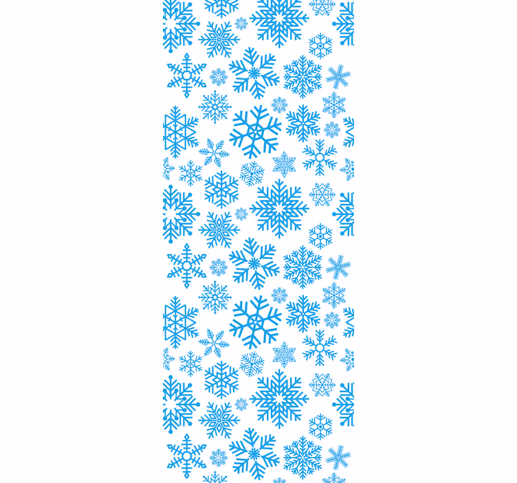 Carta da parati natalizia motivo stagionale fiocco di neve - TenStickers