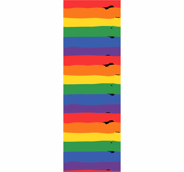 Carta da parati a righe sfondo a strisce arcobaleno - TenStickers