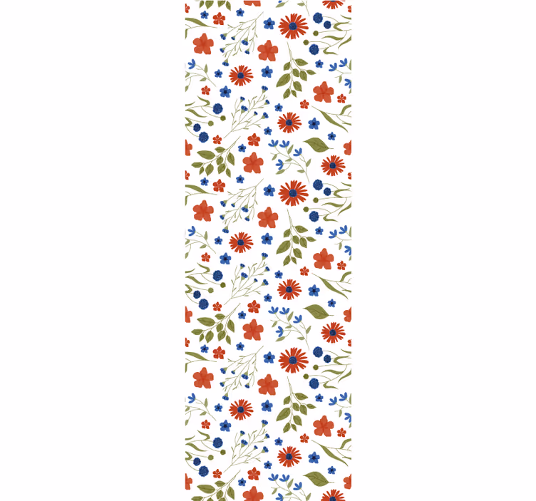 Carta da parati floreale dettaglio motivo floreale - TenStickers